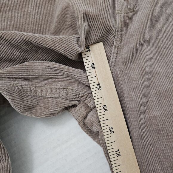 Good‎ American Jeans 32 Tan Good Skate High-Rise Loose Wide-Leg Corduroy NWOT - Picture 10 of 10